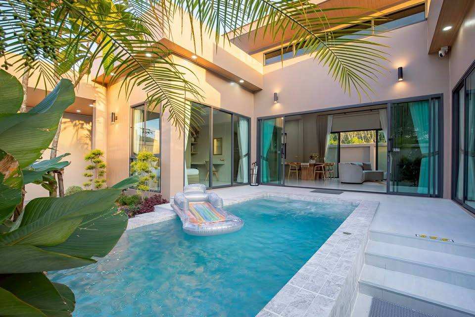 Luxury Private Pool Villa in Krabi with private swimming pool and tropical garden