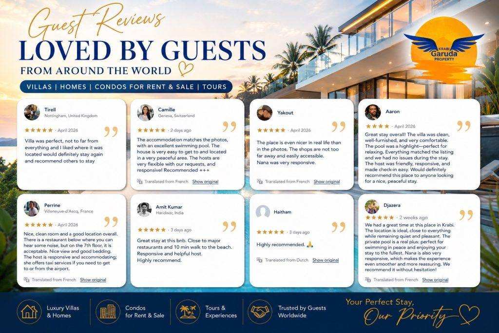 Krabi Garuda property management client reviews